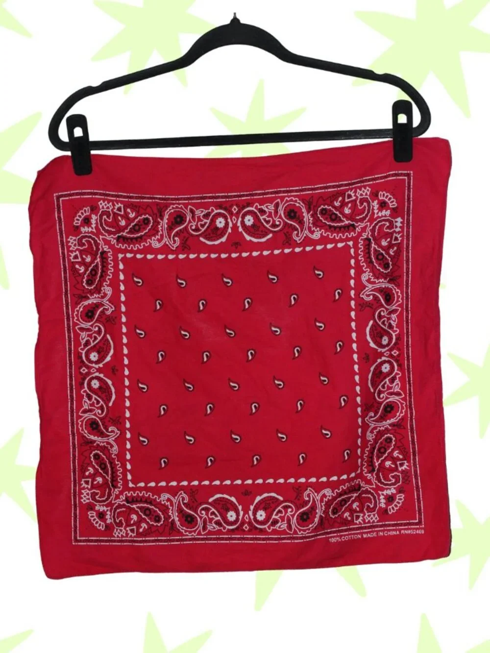 100% cotton paisley bandana 20